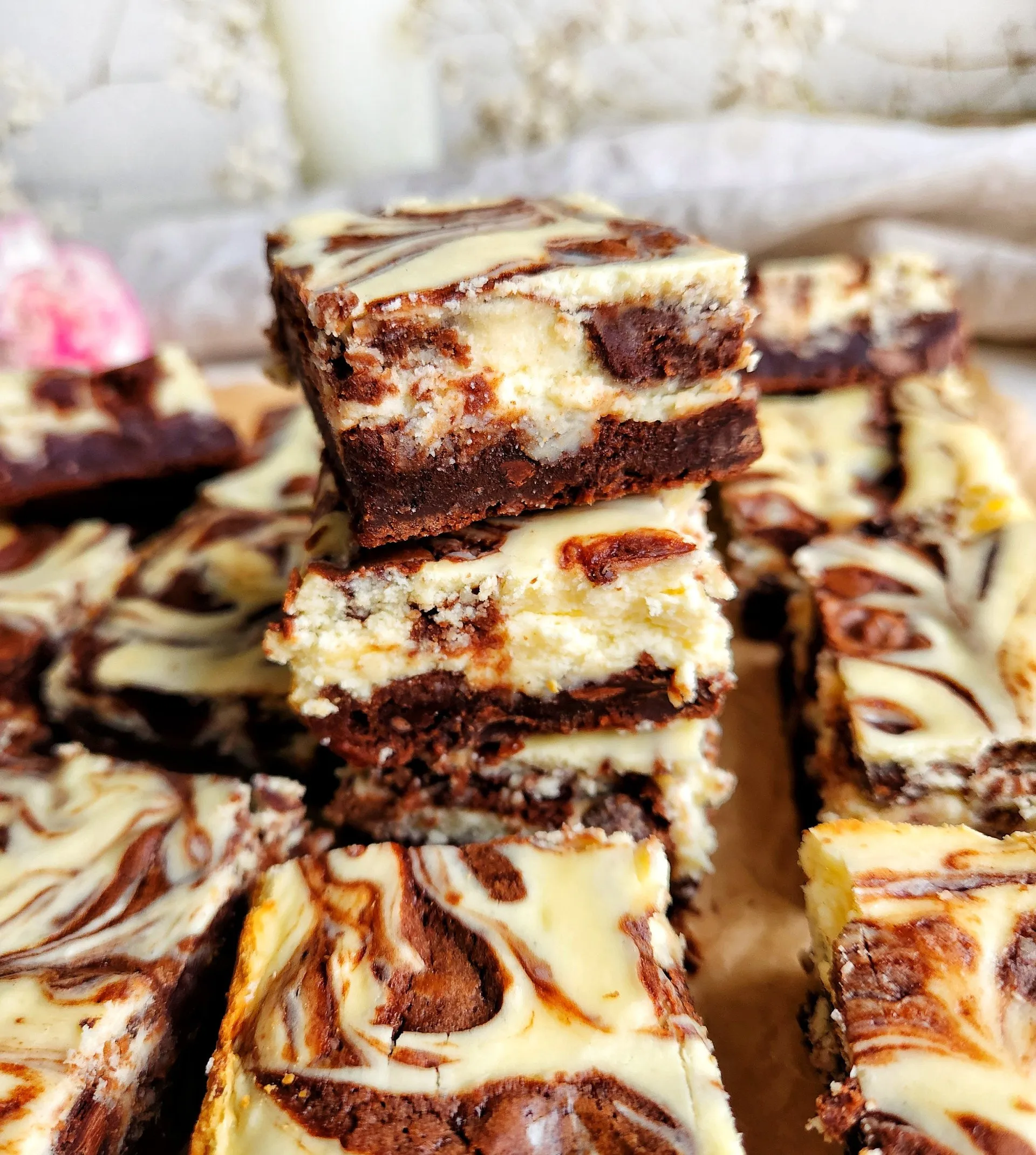 Cheesecake Swirl Brownies - Jessie Bakes Treats