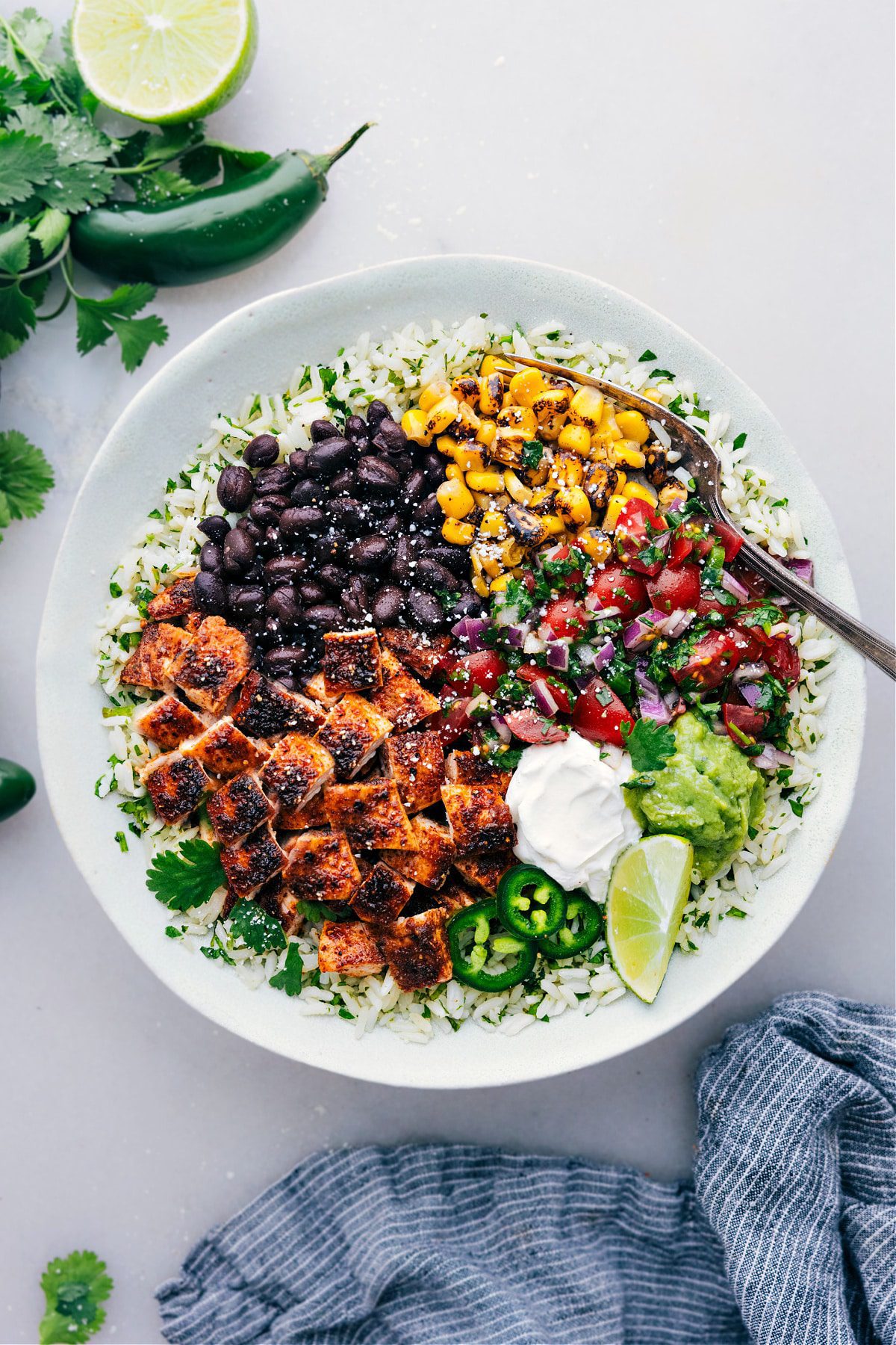 Chicken Burrito Bowls - Chelsea's Messy Apron