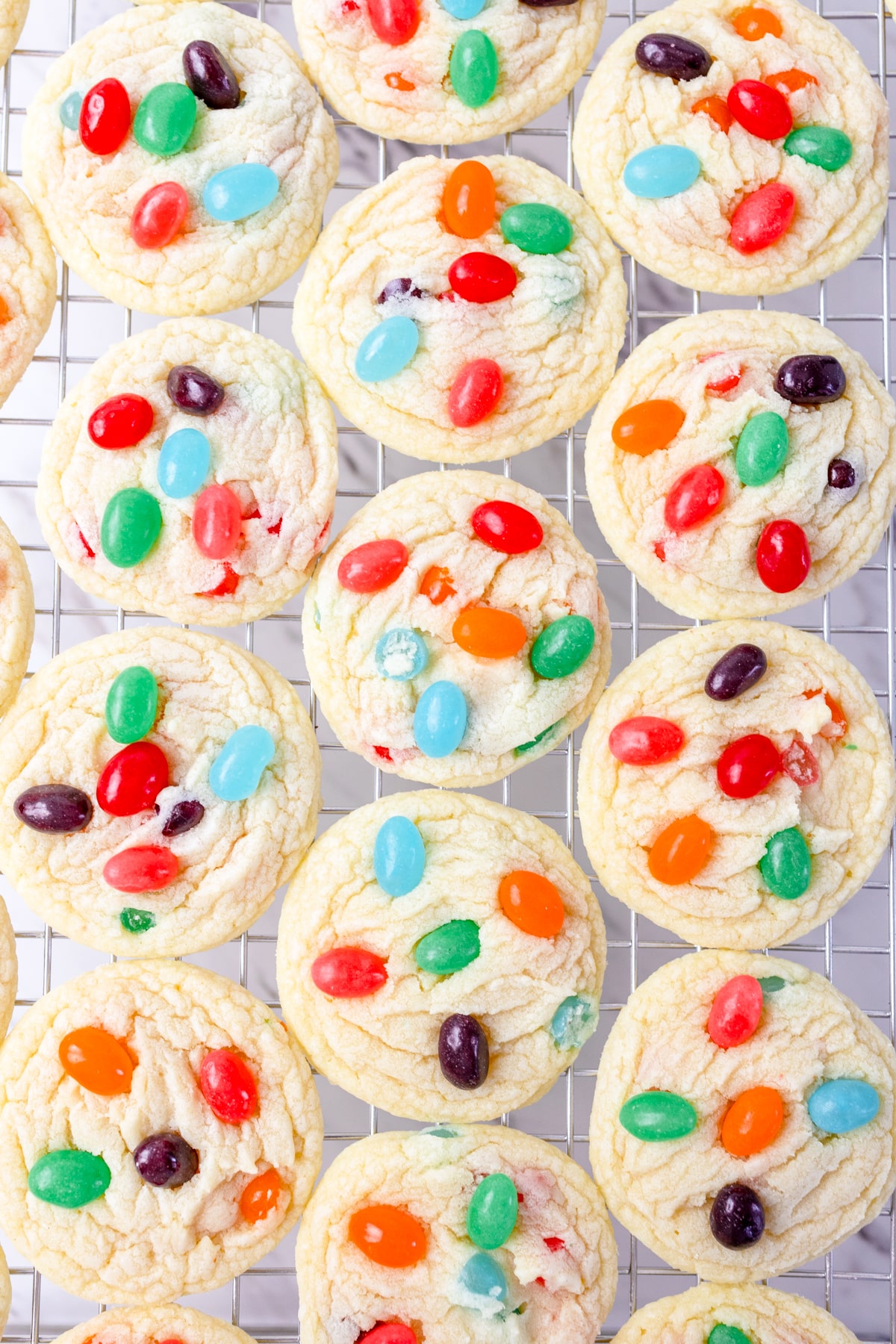 Spring Jelly Bean Cookies - Soft Sugar Cookie Recipe