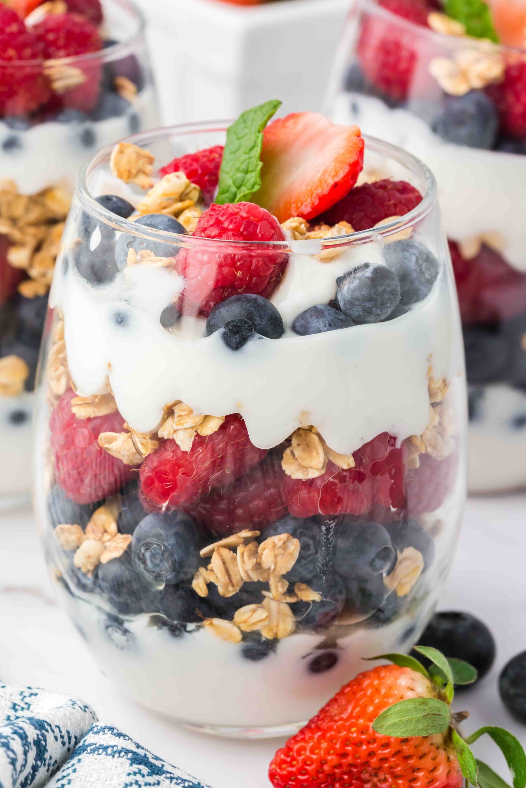 Wholesome Fruit and Yogurt Parfaits - Feast and Farm