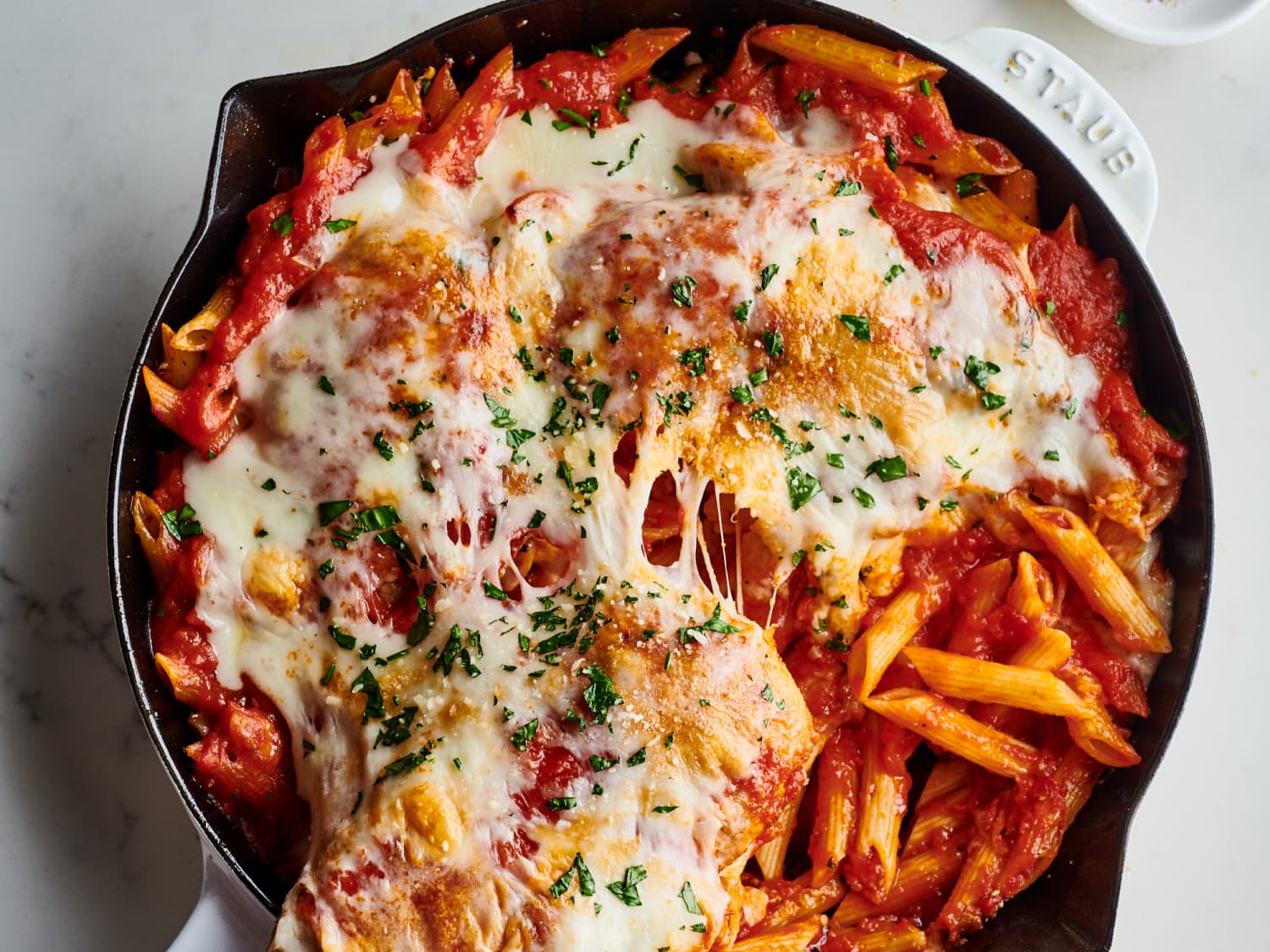5-Ingredient Skillet Chicken Parmesan