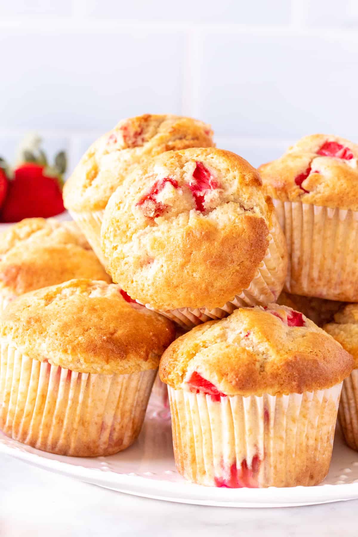 Strawberry Muffins - Just so Tasty