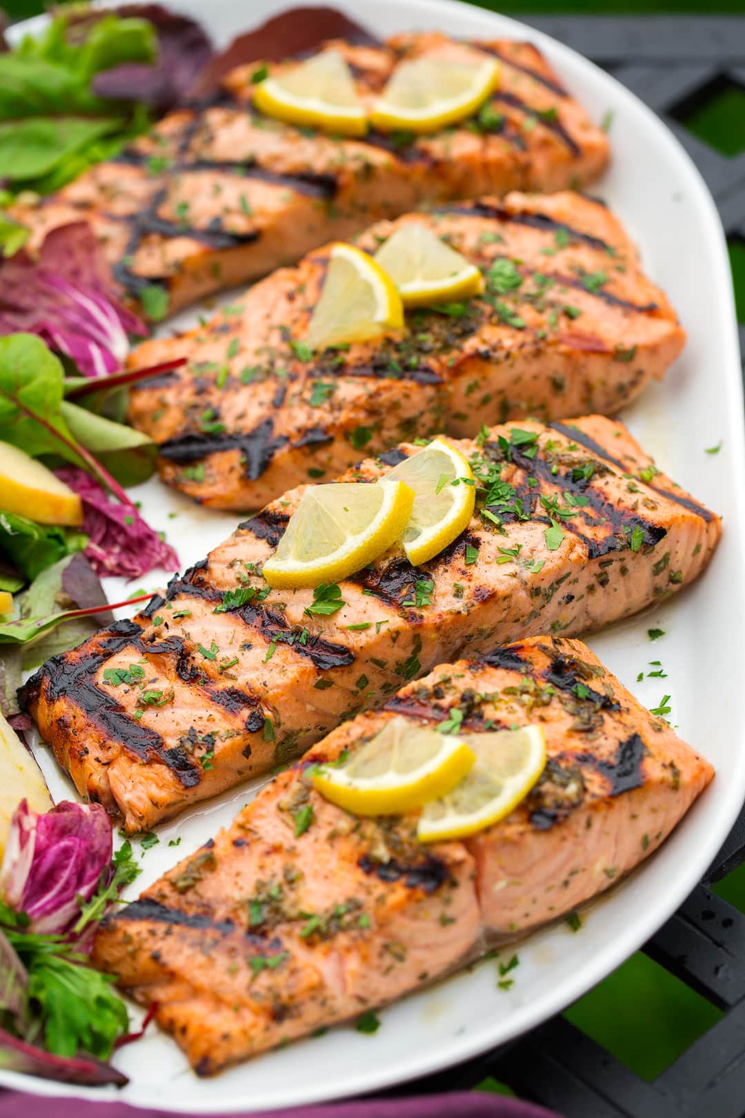 Grilled Lemon Garlic Salmon Recipe - Cooking Classy