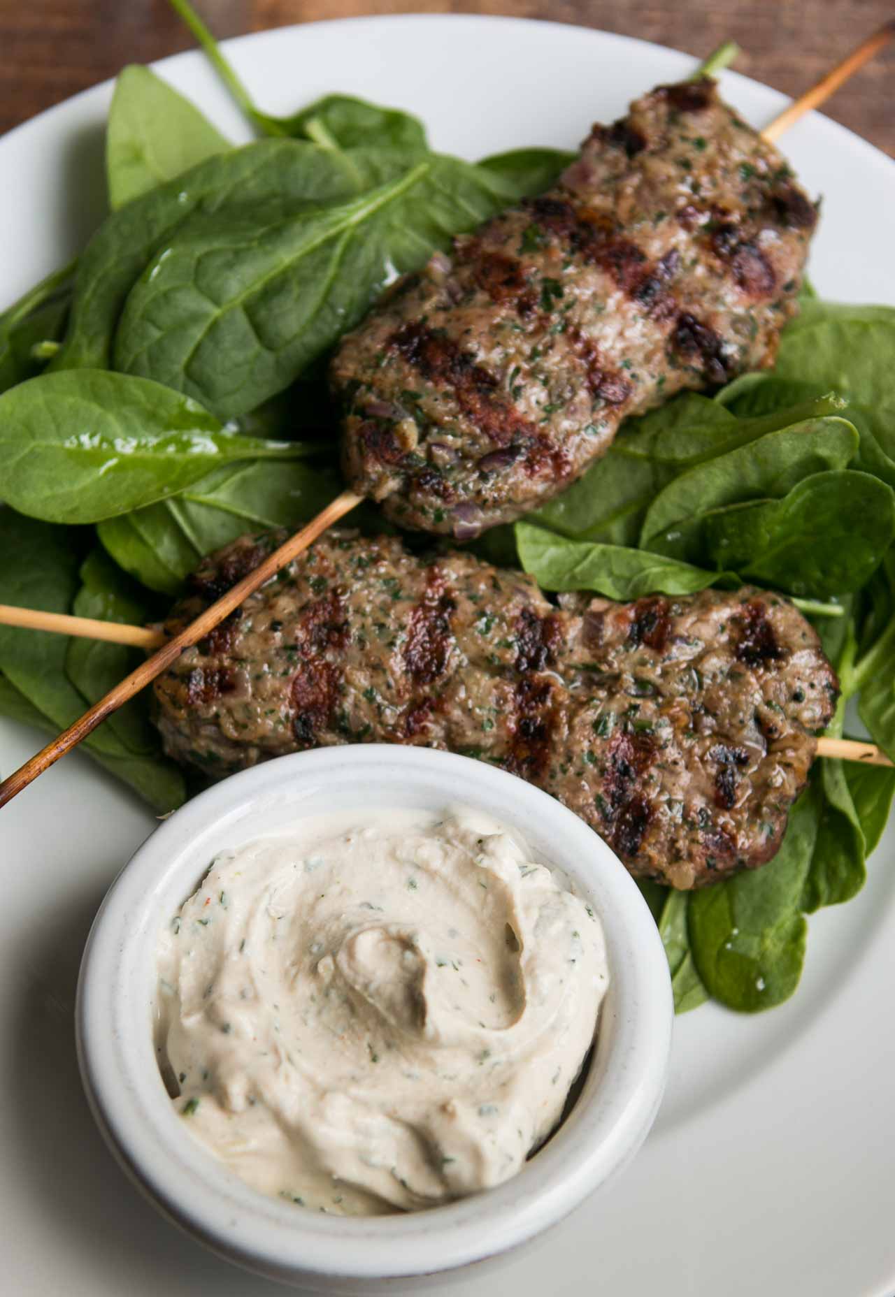 Kofta with Yogurt-Tahini Sauce
